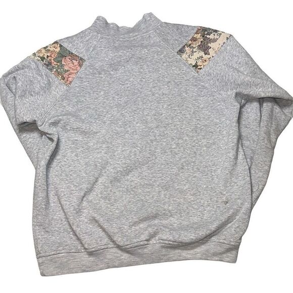 vintage justin allen carpet tapestry collared pull over sweater sz M 1/4 zip 80s - Picture 2 of 9